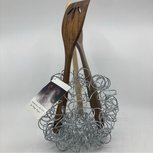 NEW NWT organizer coiled steel wire metal ball decor medium 7”